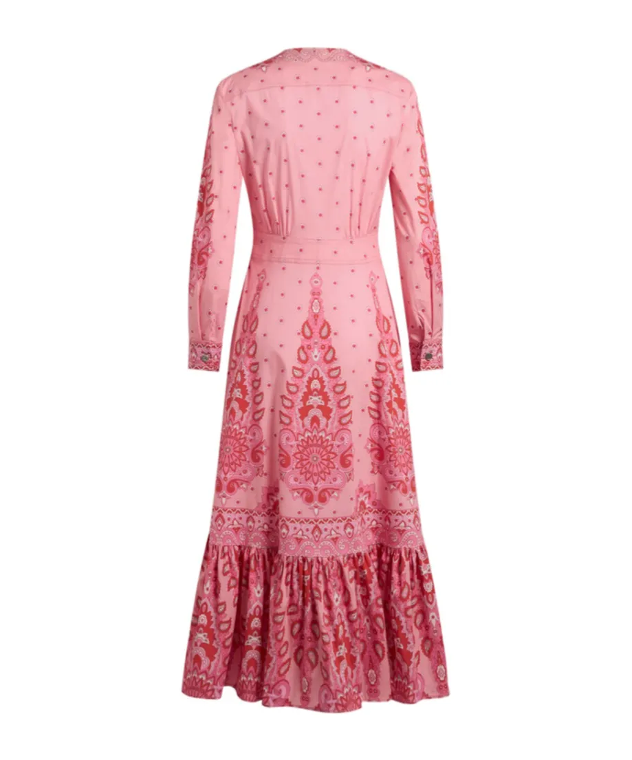 Printed Poplin Midi Dress