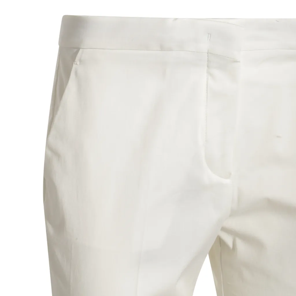 Cropped Mid-Rise Trousers