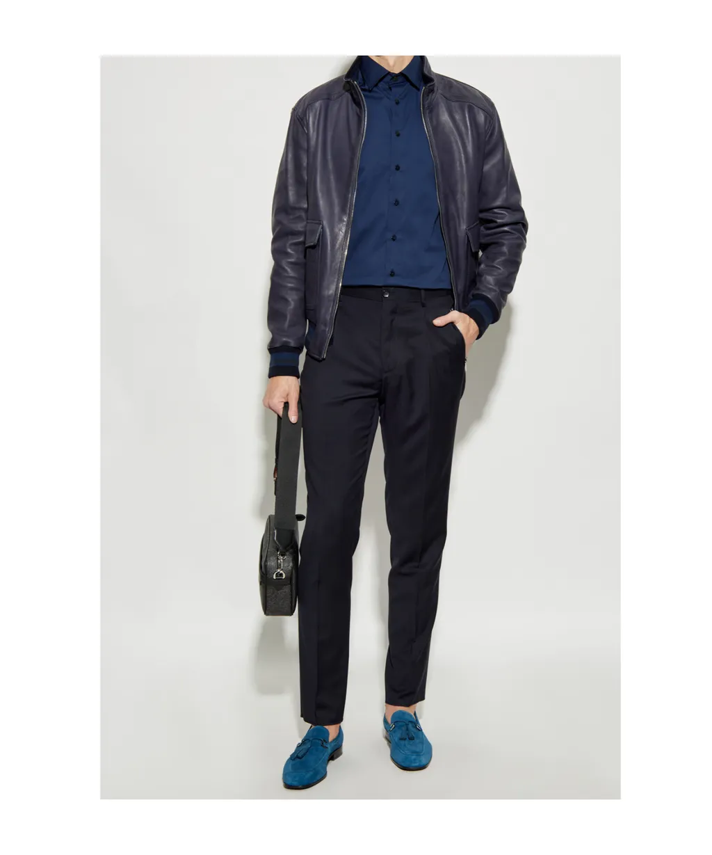 Buttoned Curved Hem Shirt