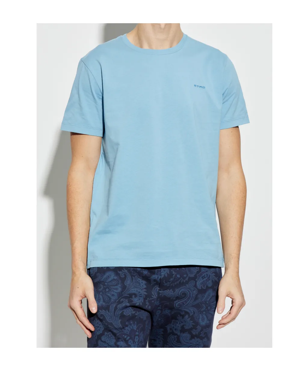 Logo Embroidered Crewneck T-Shirt