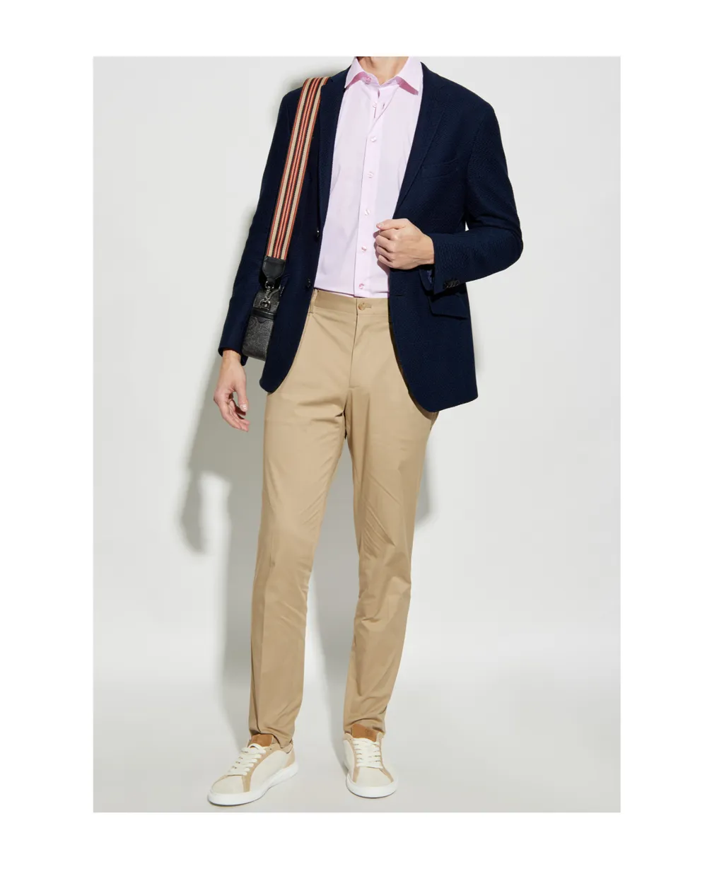 Buttoned Curved Hem Shirt