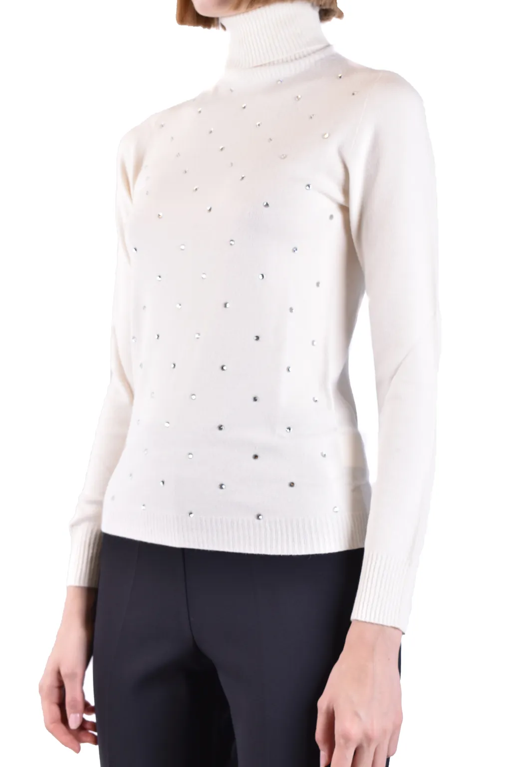 High-Neck Long-Sleeved Sweater