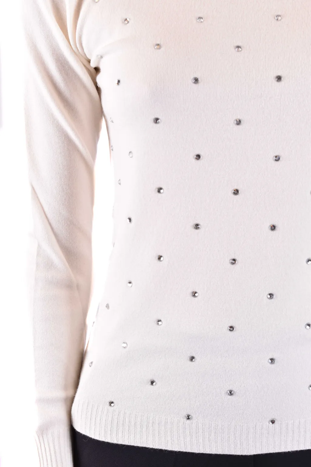 High-Neck Long-Sleeved Sweater