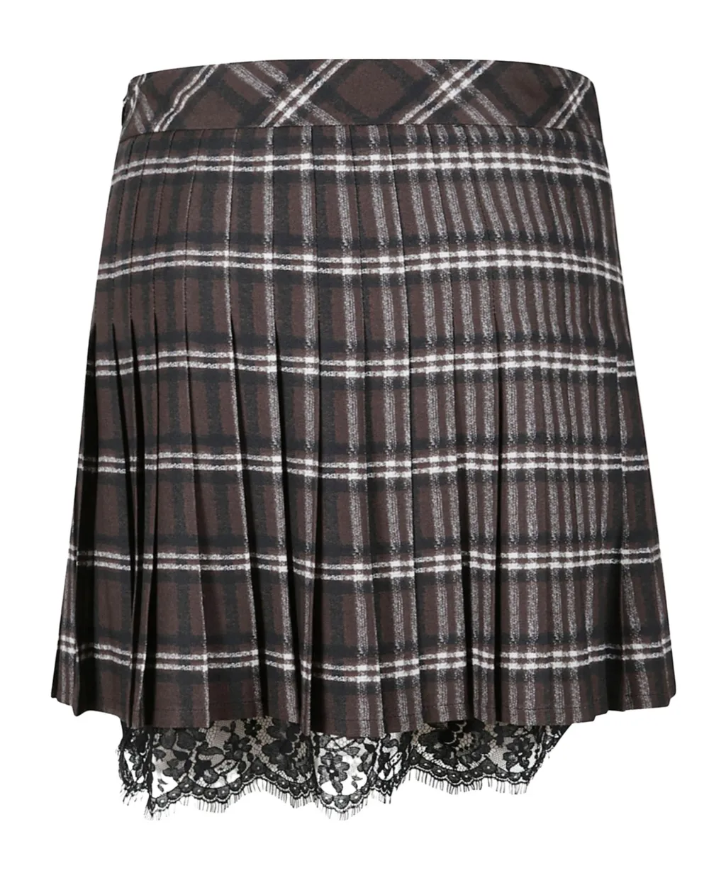 Pleated Lace Skirt