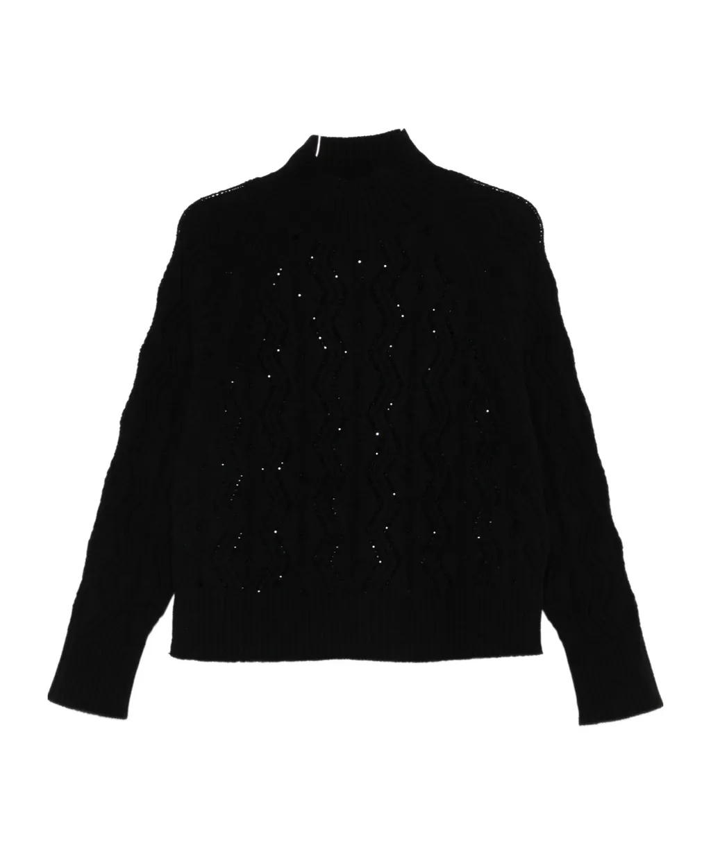 Rhinestone-Embellished Sweater