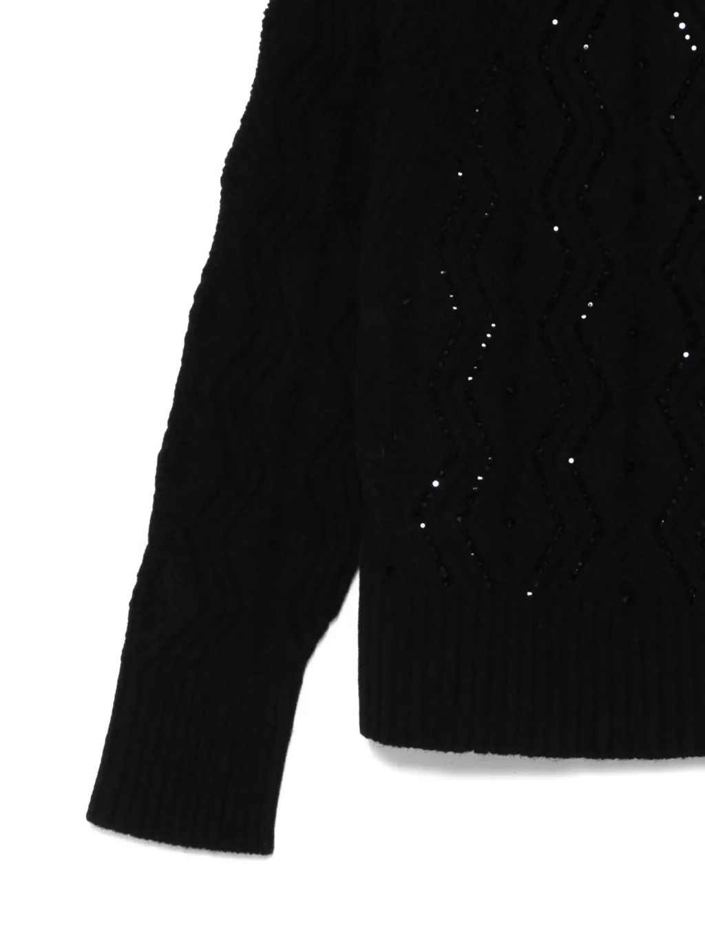 Rhinestone-Embellished Sweater