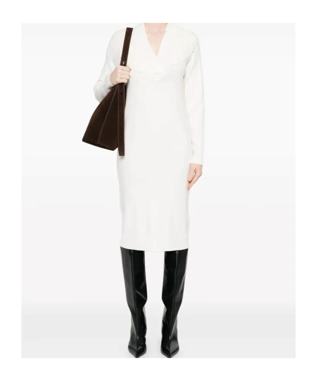 Embroidered-Appliqué Dress