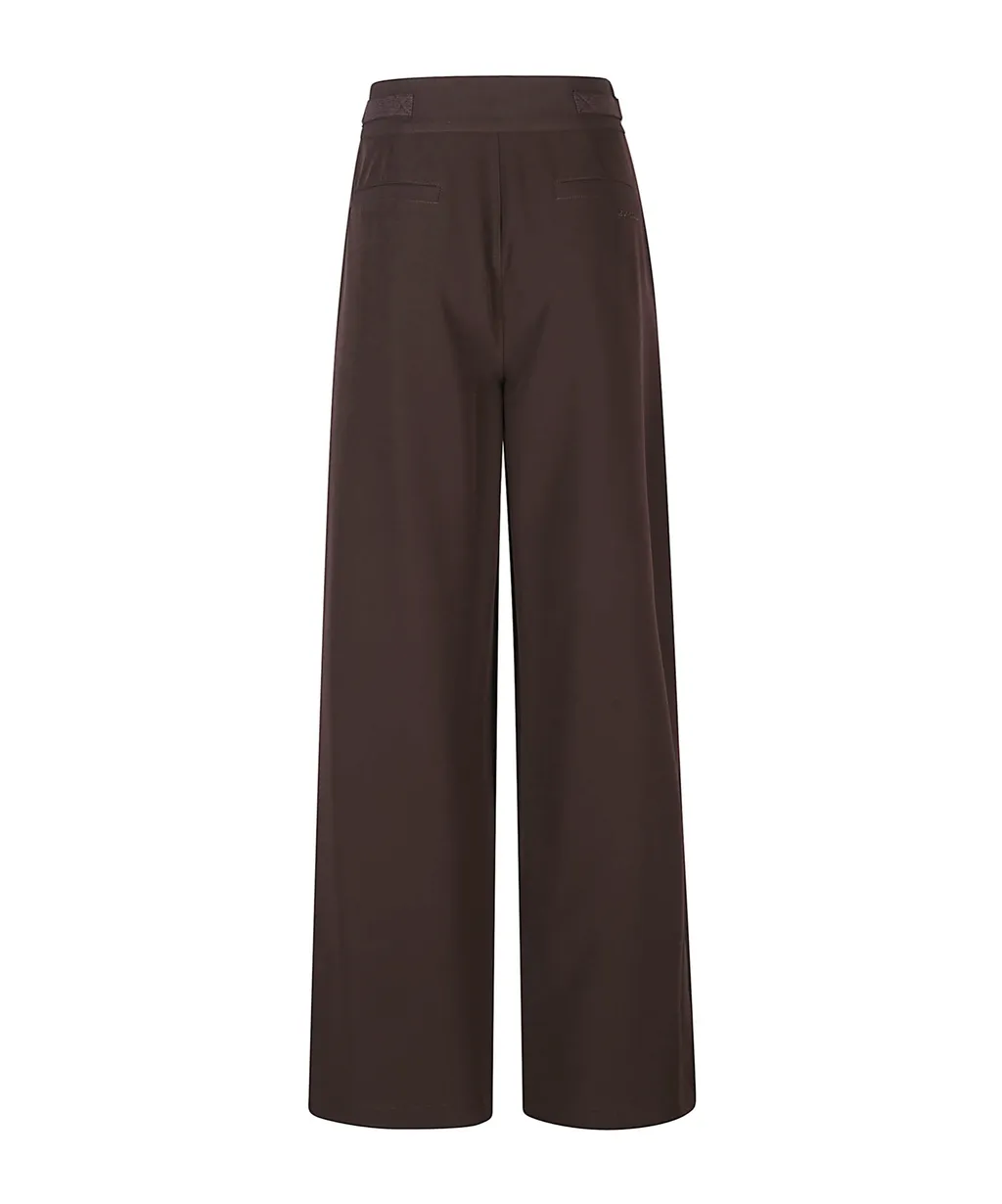 Wide-Leg Pleated Pants