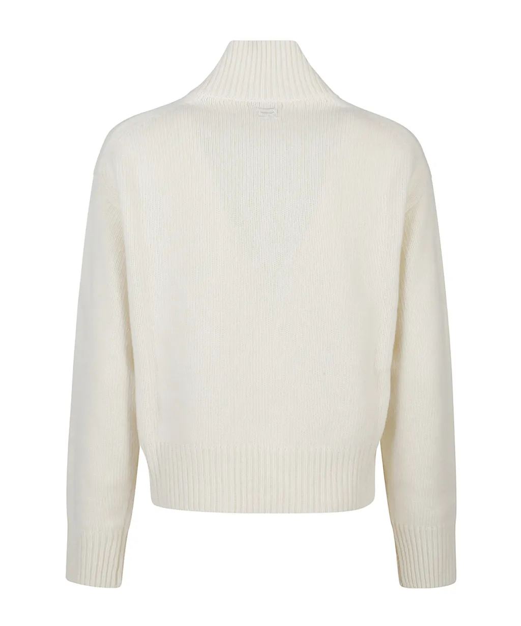 Embroidered Turtleneck Knitwear