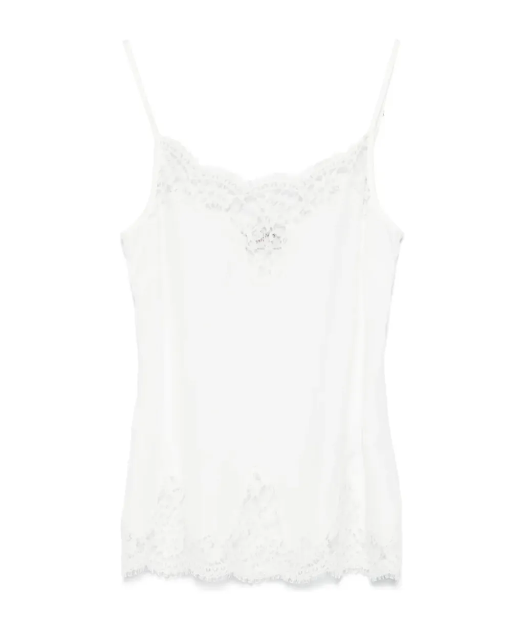 Lace-Trim Tank Top