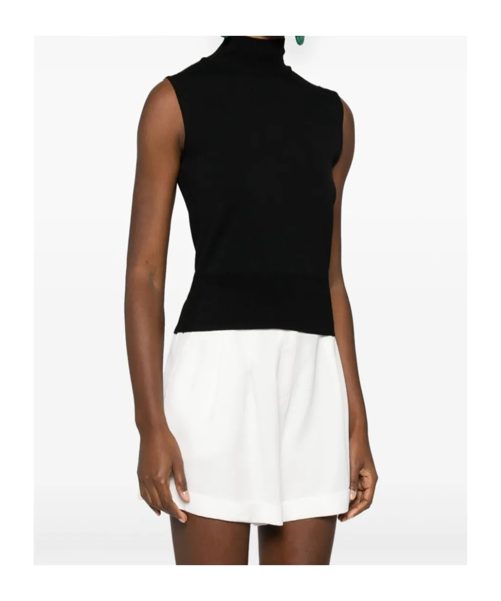 Sleeveless Turtleneck Sweater