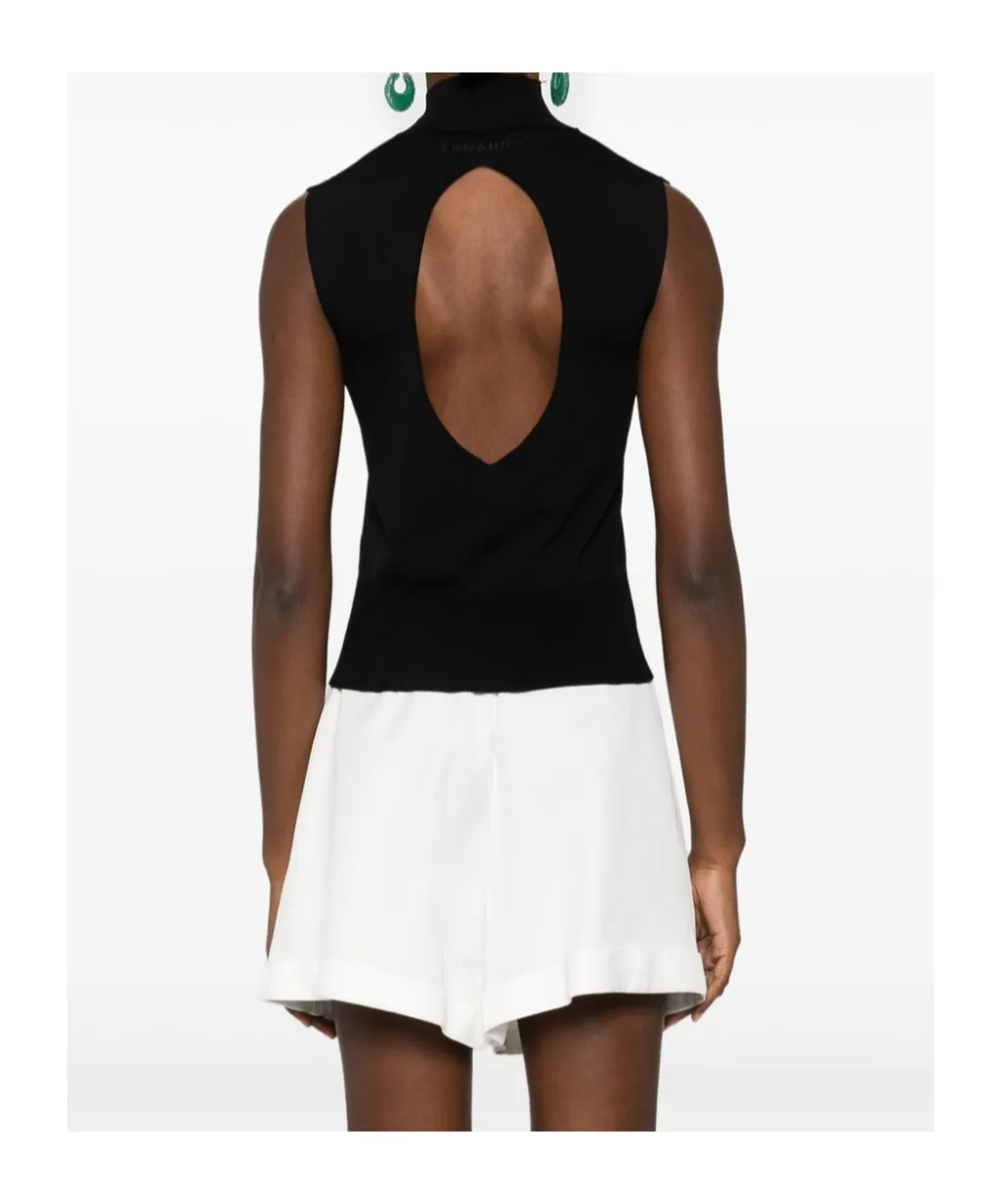Sleeveless Turtleneck Sweater