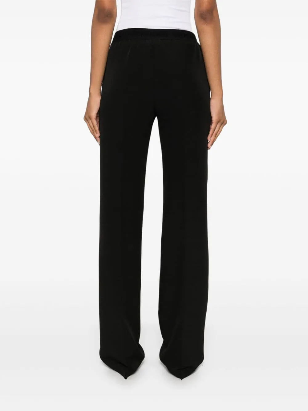 Logo-Waistband Cady Trousers
