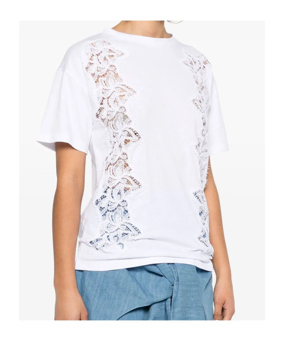 Lace-Detail T-Shirt