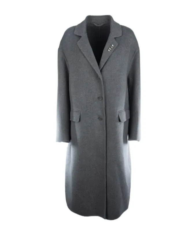Safety-Pin Embellished Coat