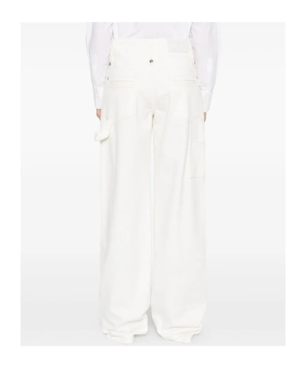 Eyelet-Embellished Jeans