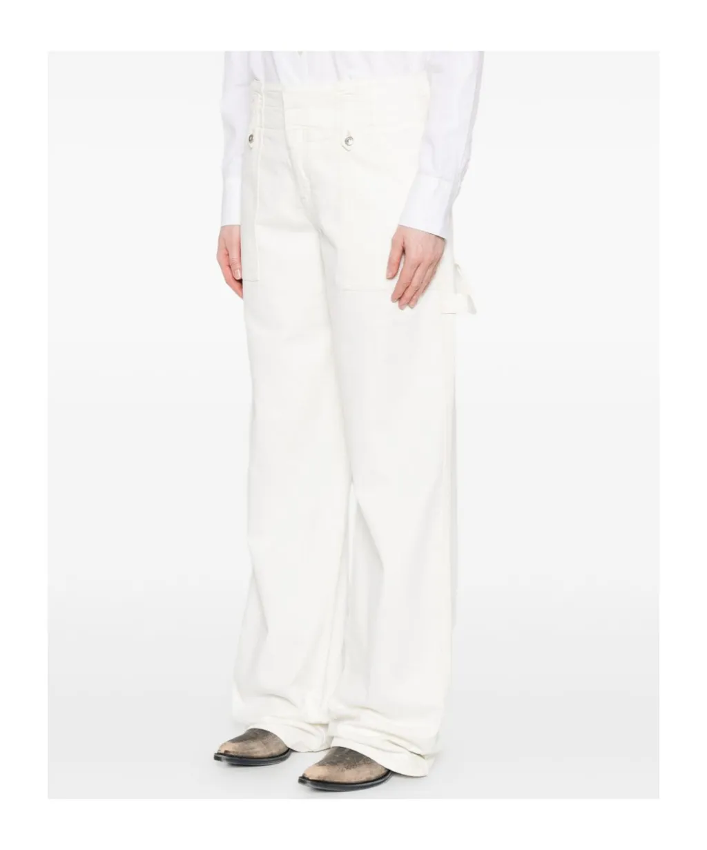 Eyelet-Embellished Jeans