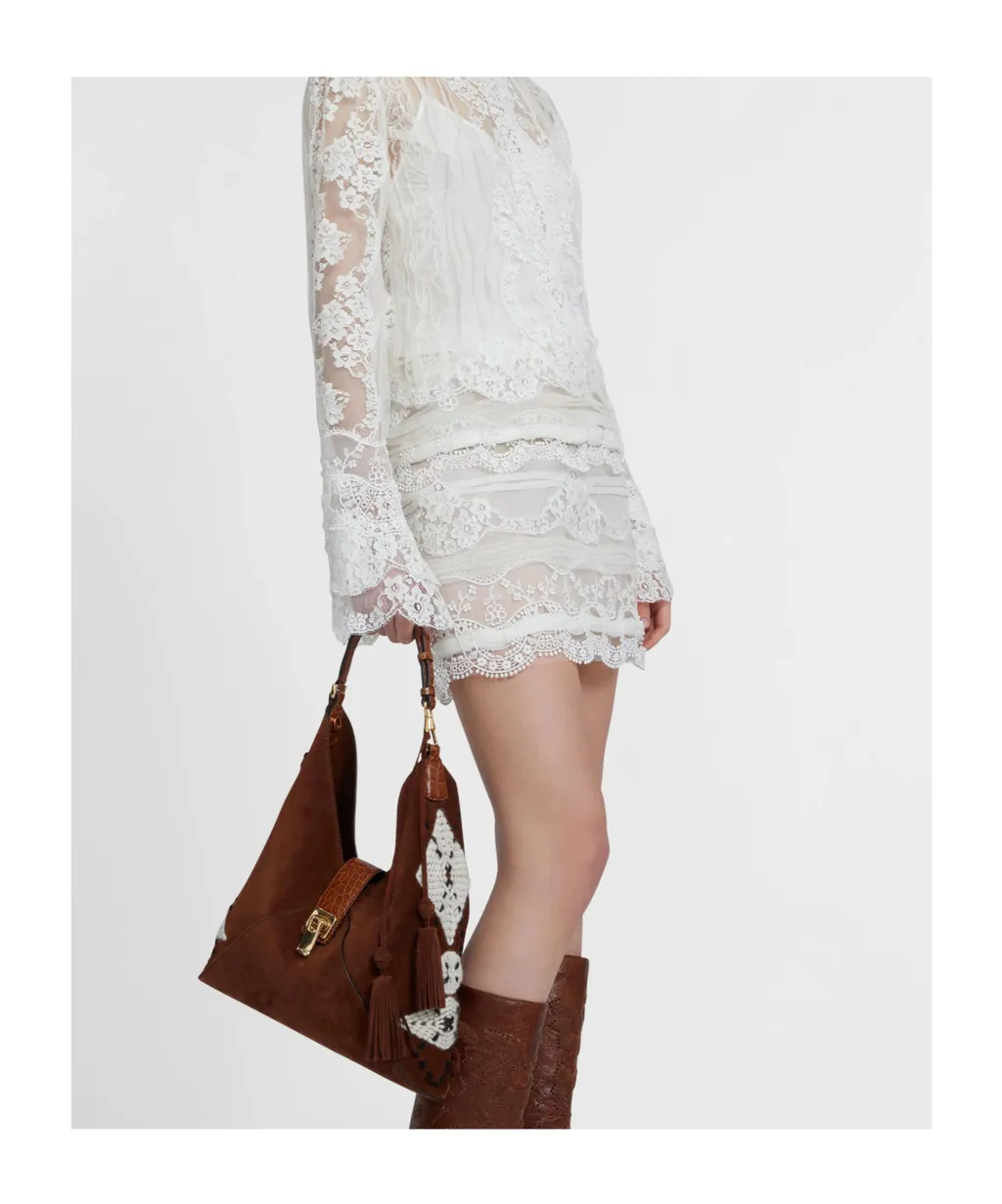 Lace-Patchwork Skirt