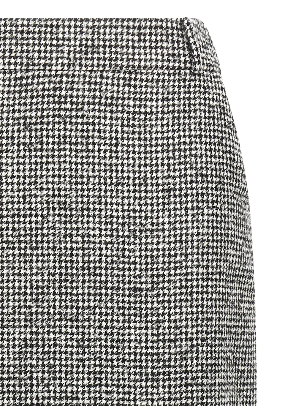 High Waist Back-Slit Midi Skirt