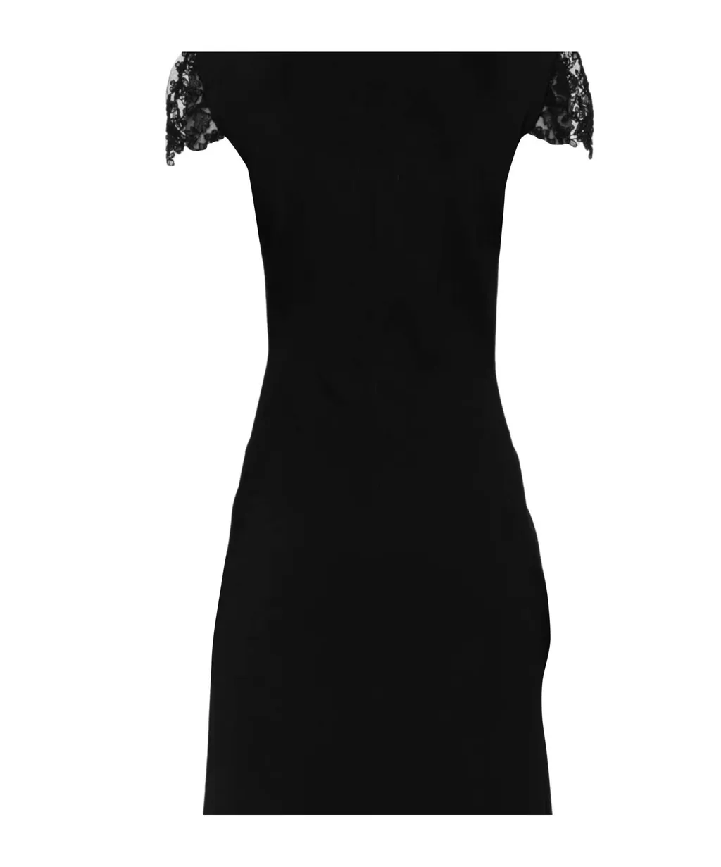 Lace-Trimmed Dress