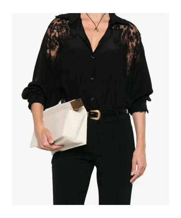 Lace-Trimmed Shirt