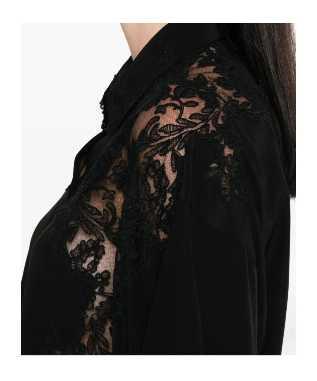 Lace-Trimmed Shirt