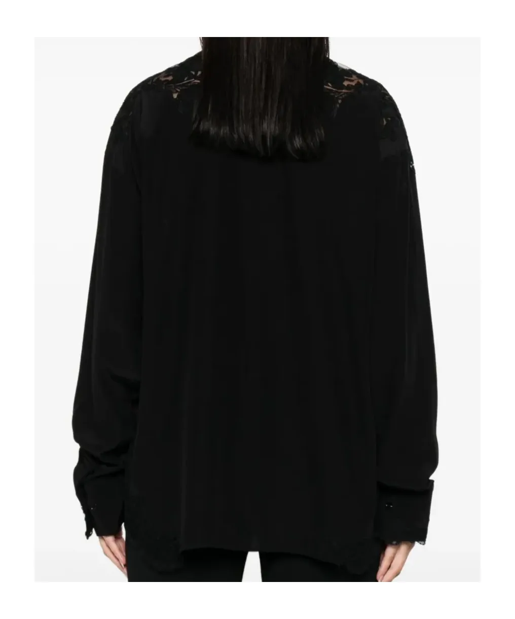 Lace-Trimmed Shirt