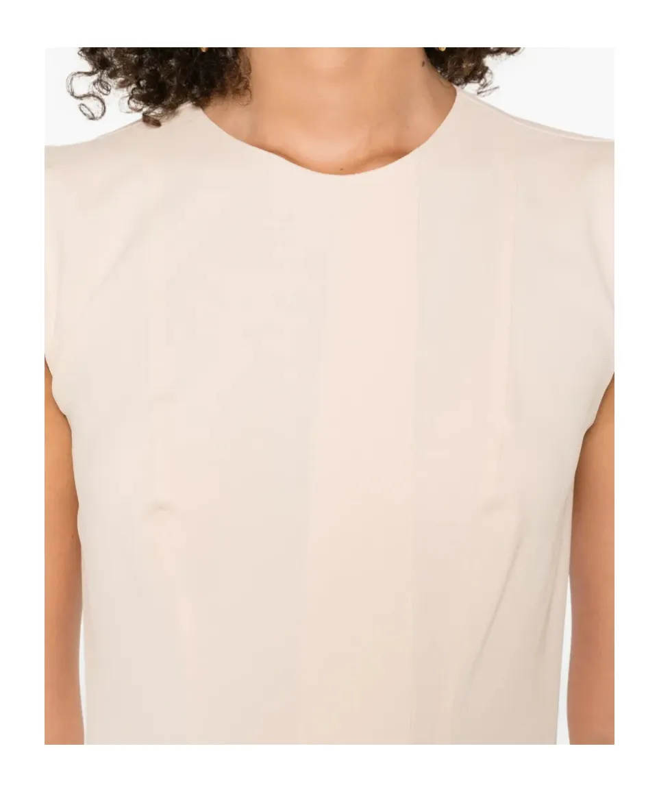 Lace-Trimmed Shift Dress