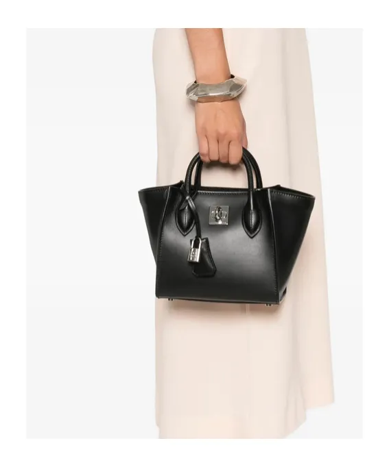 Padlock-Detailing Tote Bag