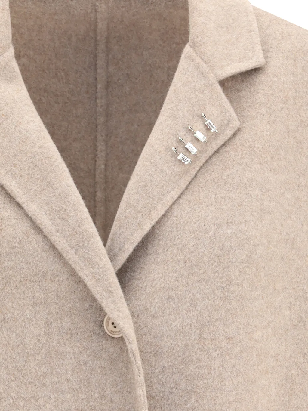 Efezia Button-Fastening Flap-Pocket Coat