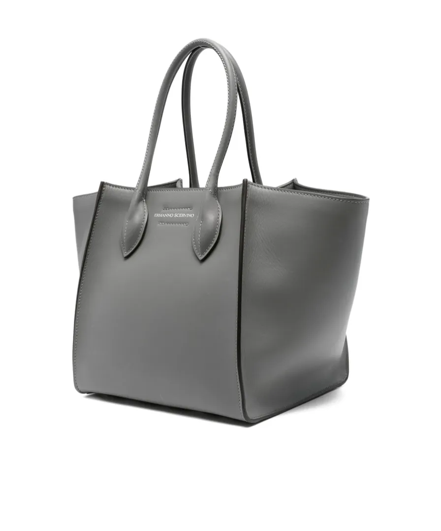 Maggie Padlock Leather Tote Bag