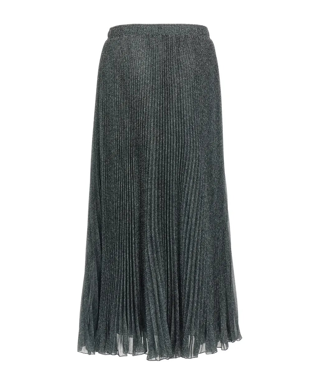 Pleated Midi Skirt