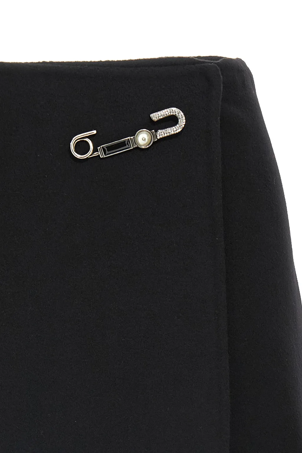 Pin Detailed Mini Skirt