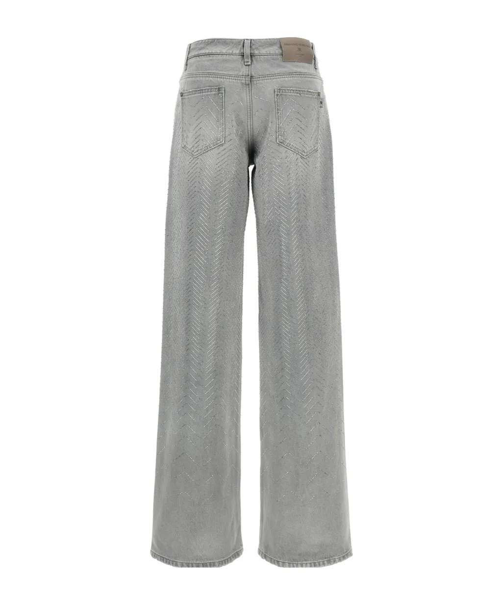 Embellished Wide Leg Jeans