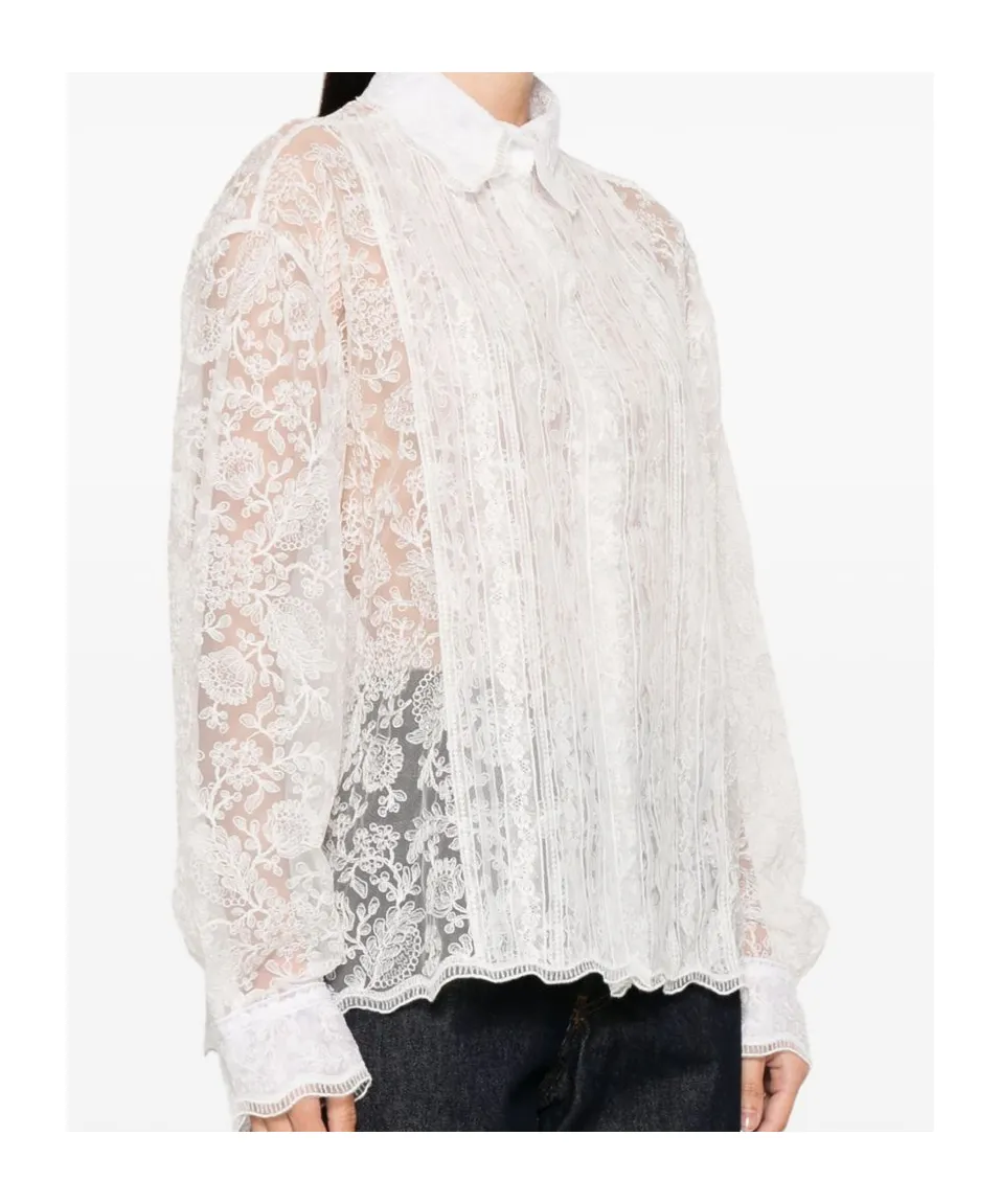 Corded-Lace Shirt