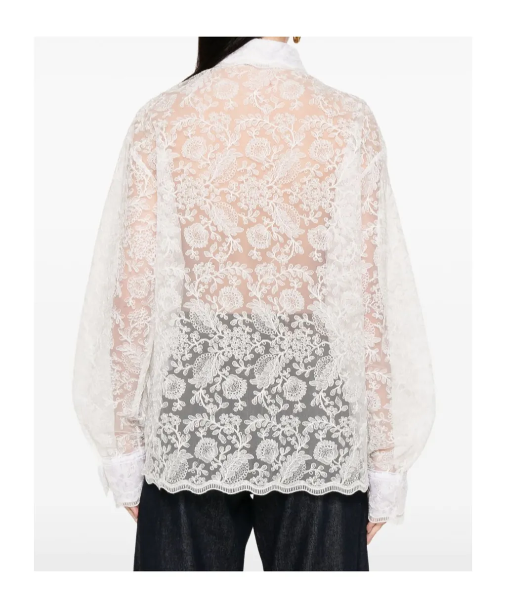 Corded-Lace Shirt