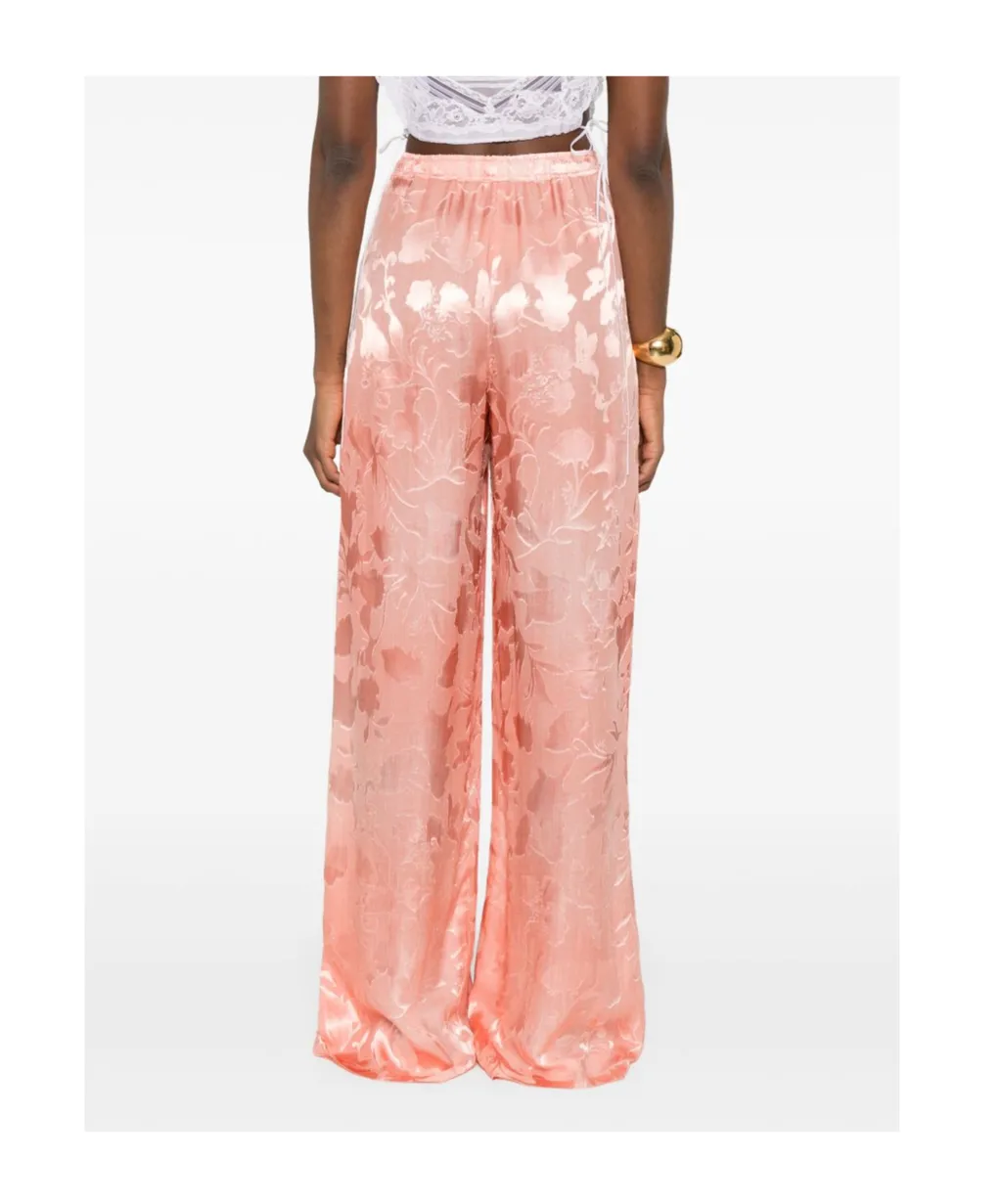 Floral Jacquard Trousers