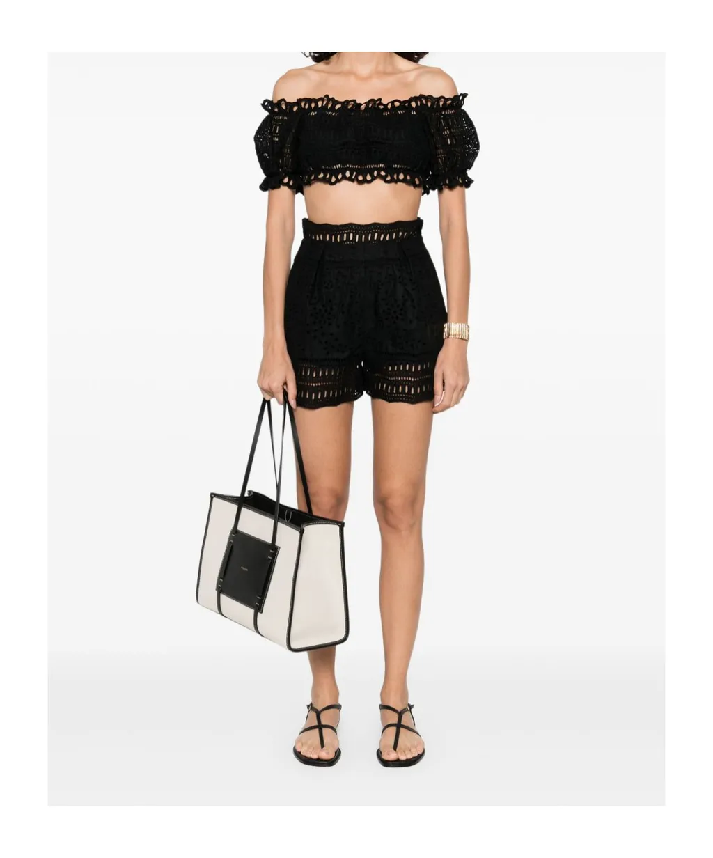 Broderie Anglaise Off-Shoulder Top