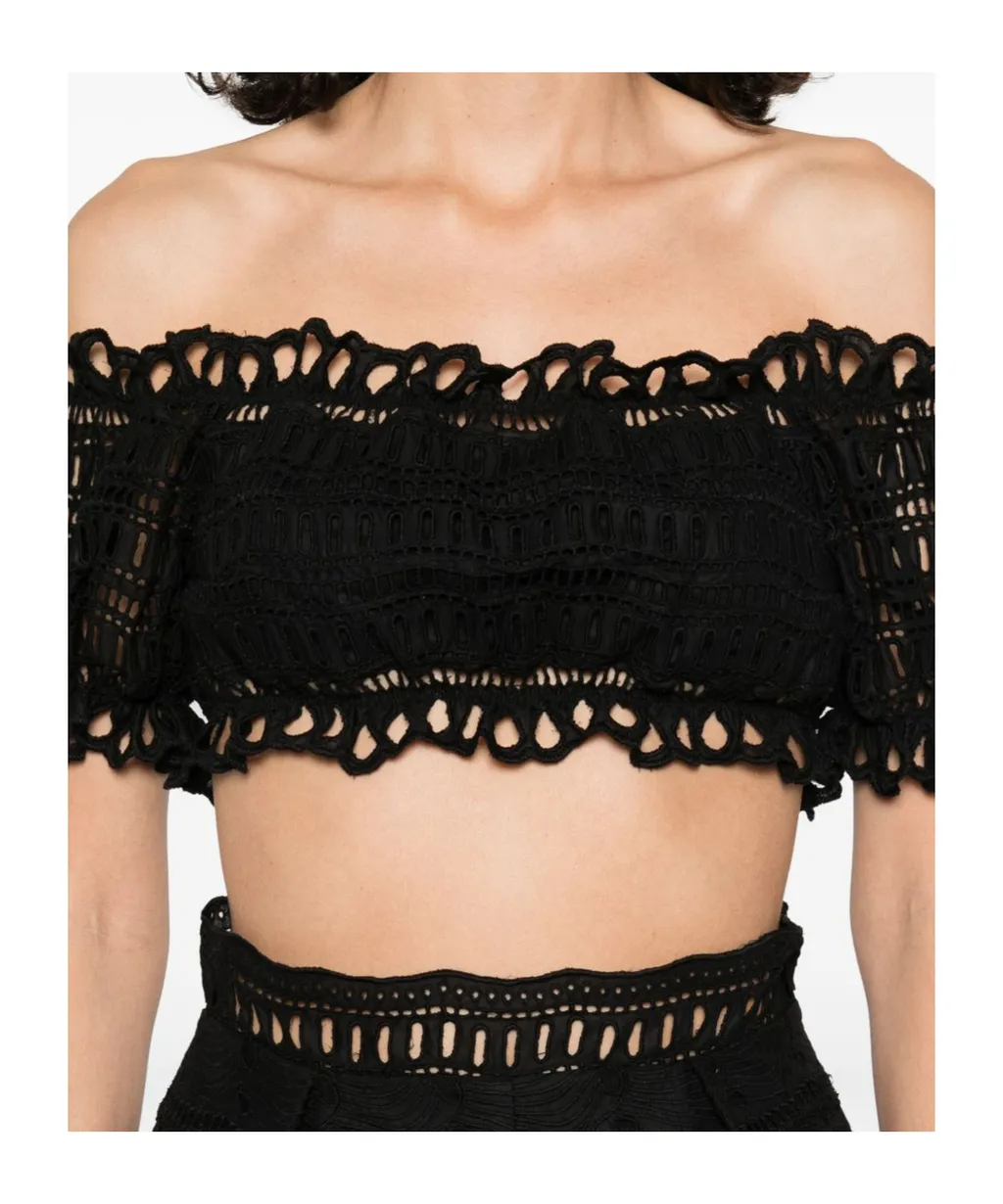 Broderie Anglaise Off-Shoulder Top
