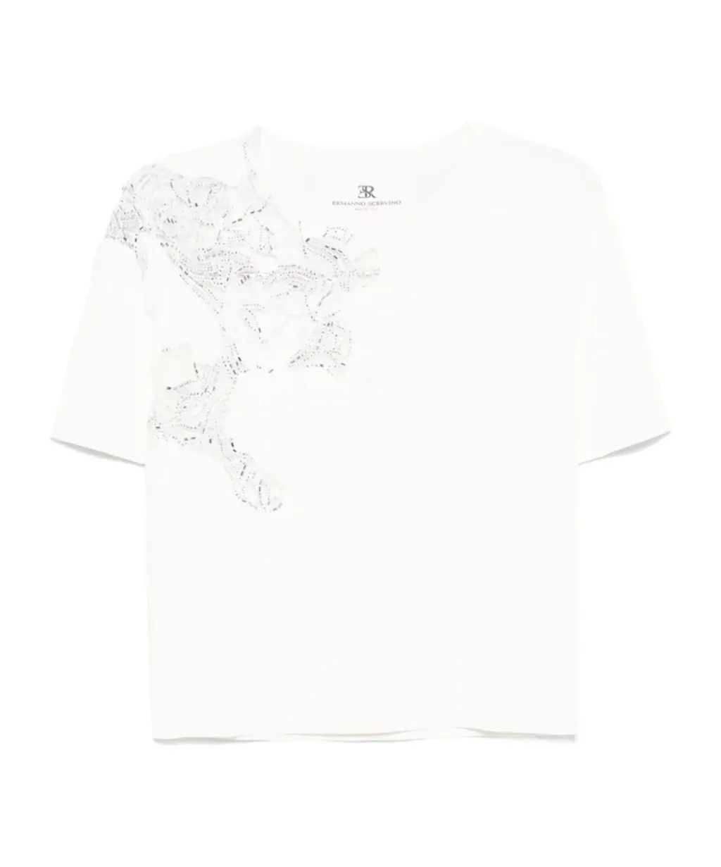 Crystal-Embellished T-Shirt