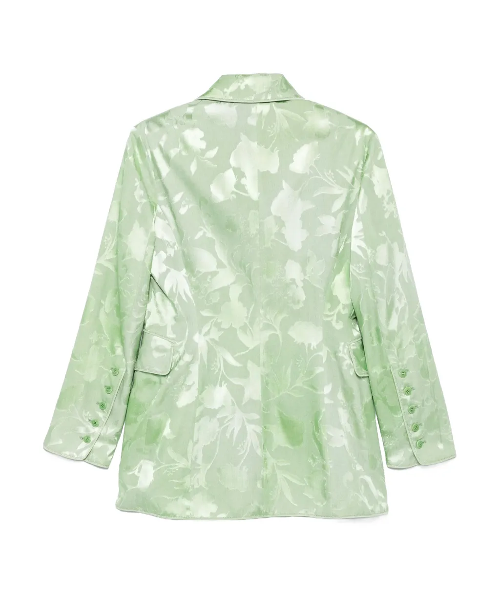 Floral-Jacquard Blazer