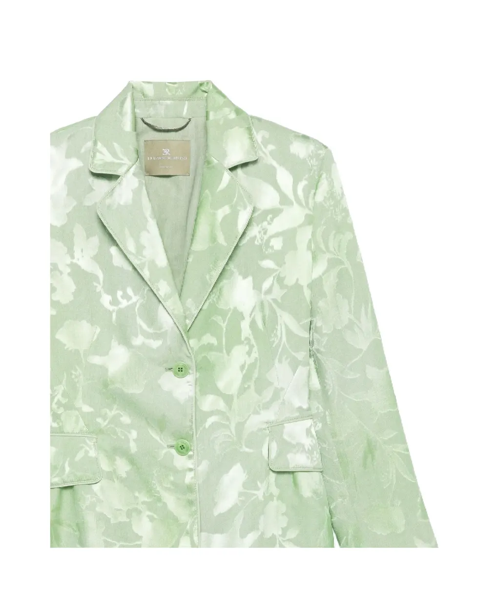 Floral-Jacquard Blazer