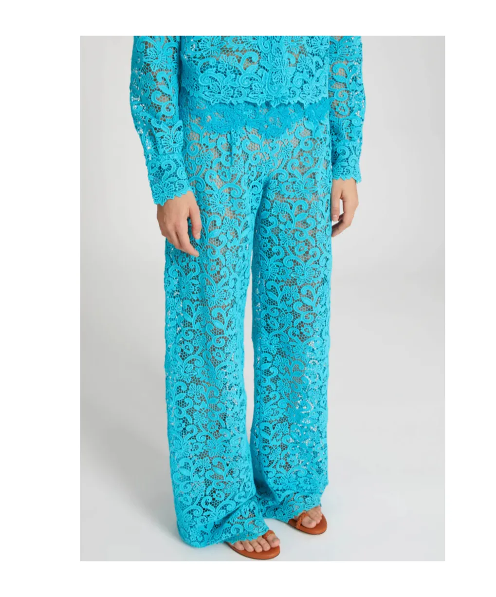 Soft Macramé Lace Trousers