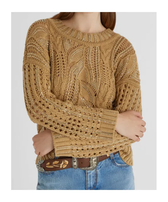 Crystal-Embellished Sweater