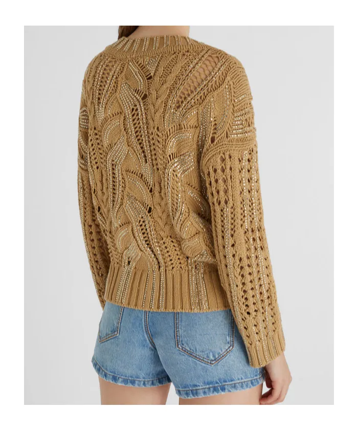 Crystal-Embellished Sweater