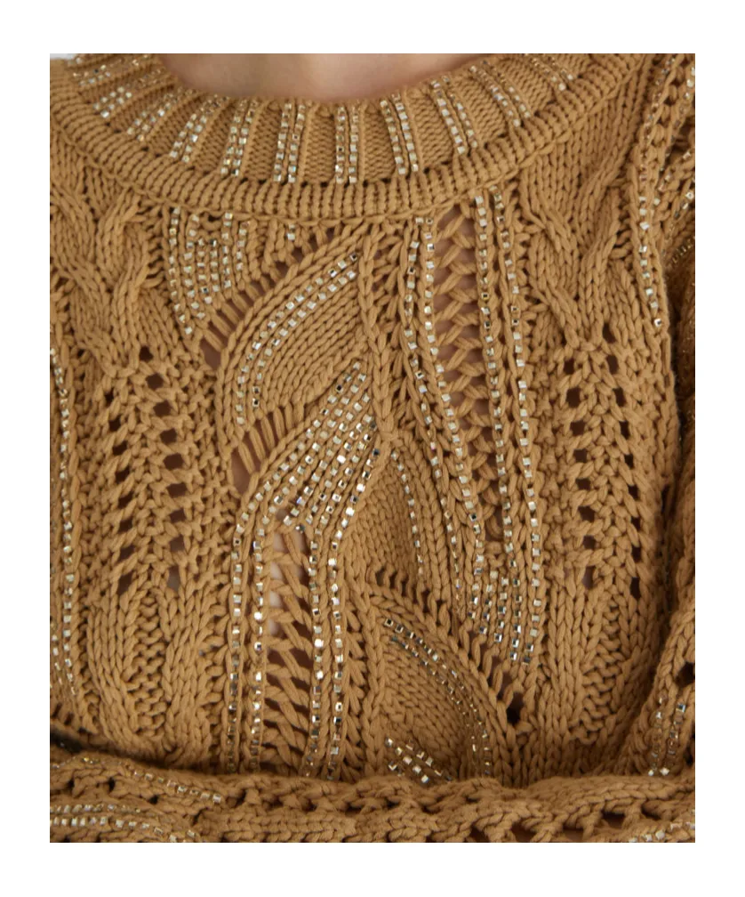Crystal-Embellished Sweater