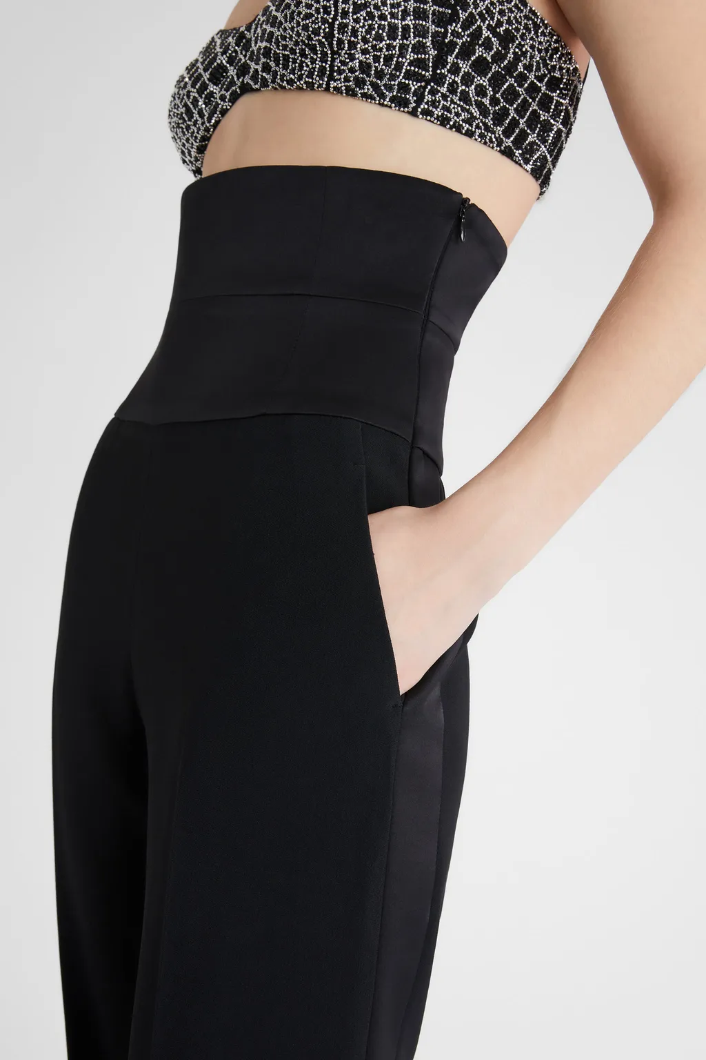 High-Waisted Casual Pants