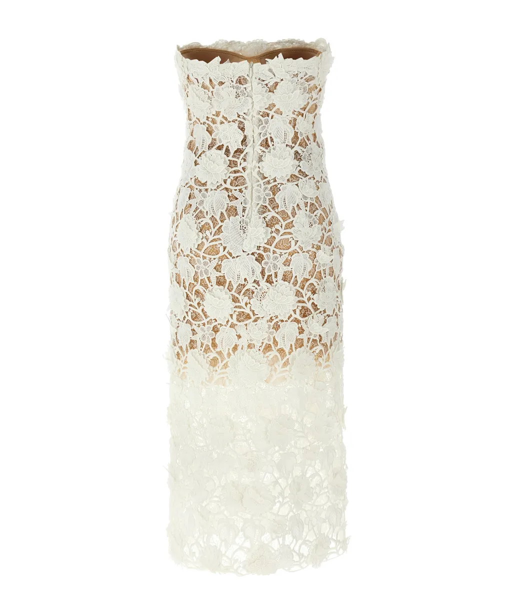 Macrame Lace Sleeveless Midi Dress