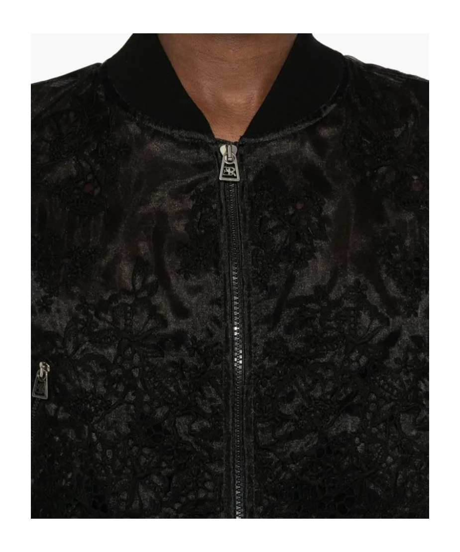Lace Bomber Jacket