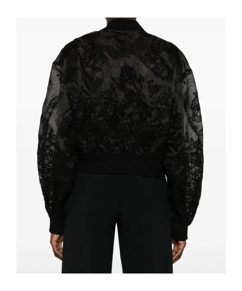 Lace Bomber Jacket